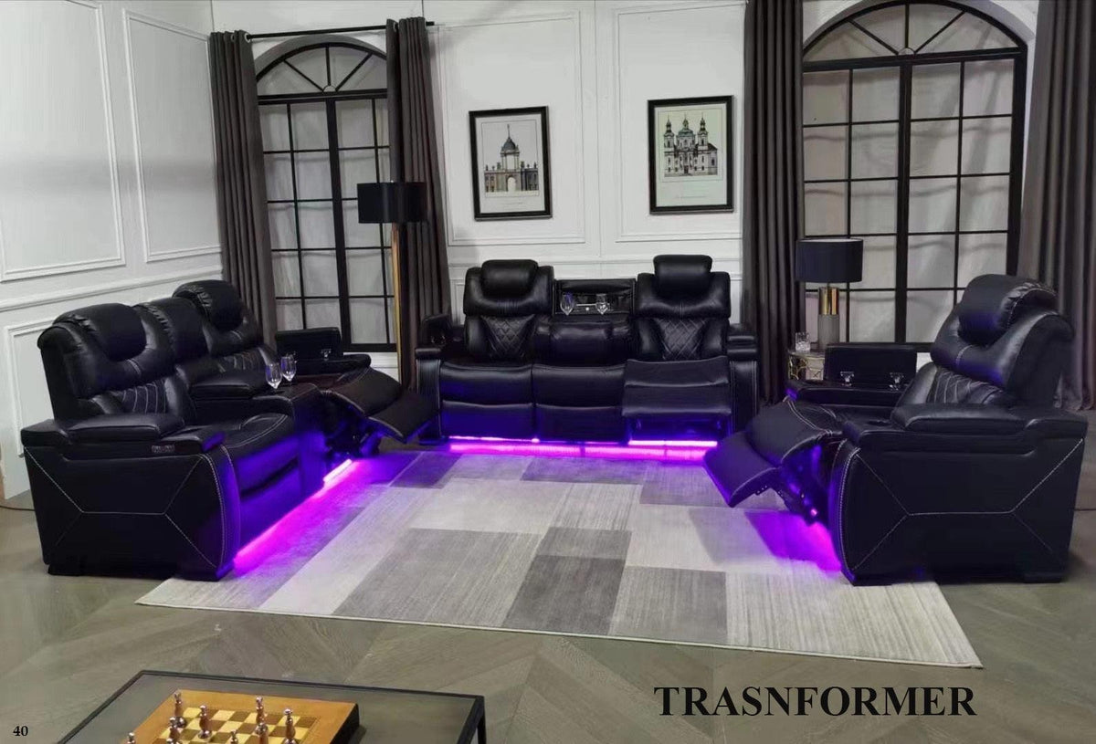Transformer reclining sofa discount