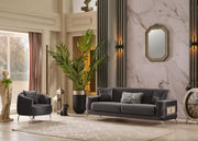 Aspina Velvet Luxury Sofa Set