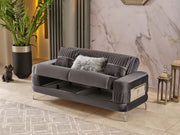 Aspina Velvet Luxury Sofa Set