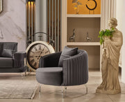 Aspina Velvet Luxury Sofa Set