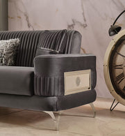 Aspina Velvet Luxury Sofa Set