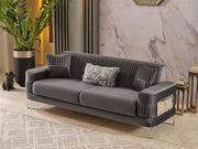 Aspina Velvet Luxury Sofa Set